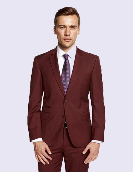 Burgundy Red Suit