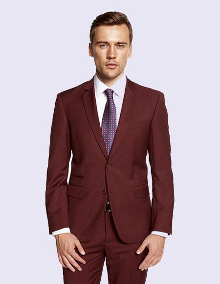 Portofino Burgundy Suit – Incognito Menswear