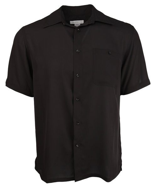 Linen Shirt, Black – Short Sleeve – Incognito Menswear | Rochester ...