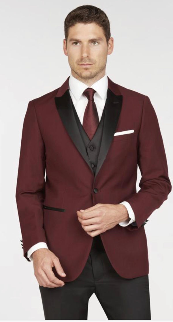 Salerno Tuxedo – Burgundy – Incognito Menswear | Rochester (Penfield ...