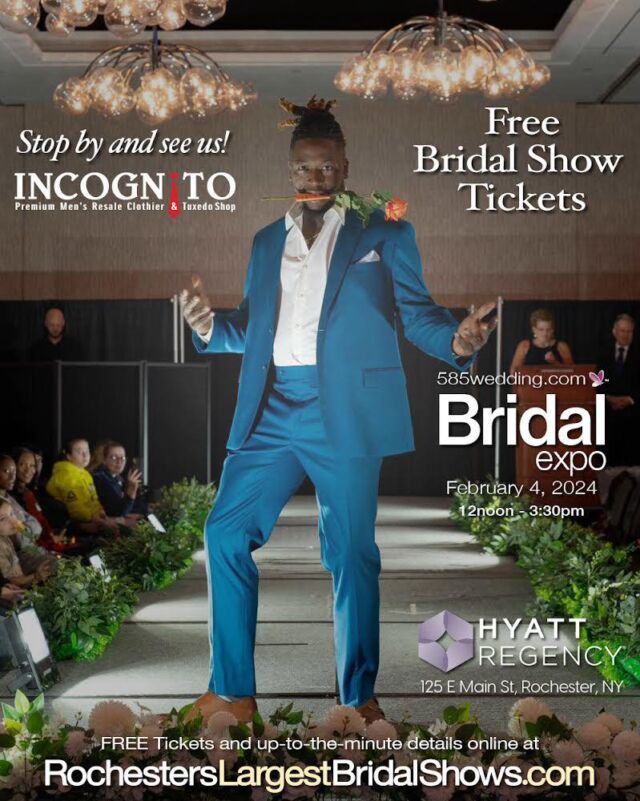 Come and see us! We will have a booth at the @585wedding Bridal Expo Sunday February 4th! Noon- 3:30pm at The Hyatt Regency. We will also have models in the fashion show👔🌹

#bridalshow #mensfashion #menswear #menssuits #menstuxedos #tux #tuxedo #suits #suit #womenstuxedo #womenssuit